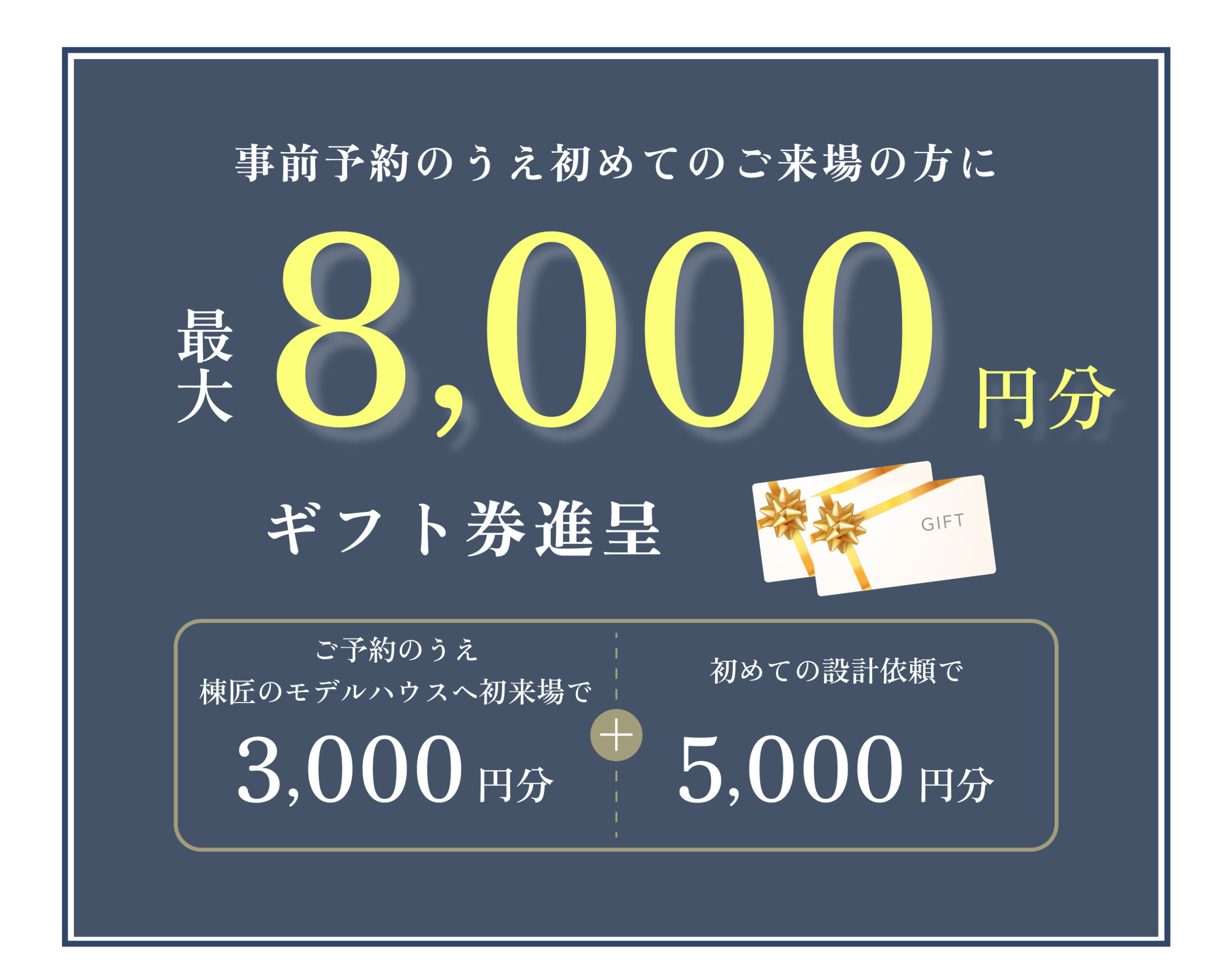 最大8,000円ギフト券進呈