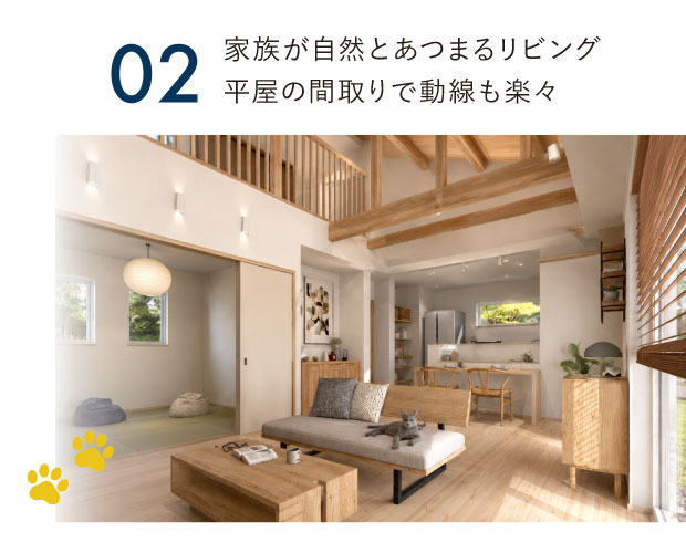 【日立市日高町】「猫と暮らす平屋」完成見学会　見どころ2
