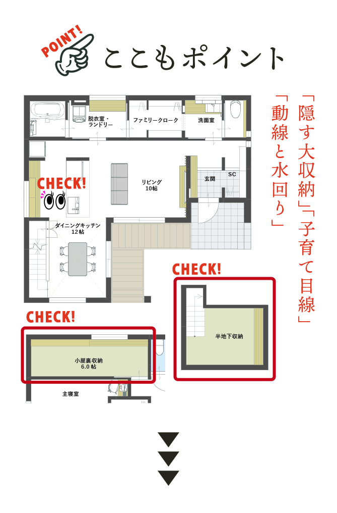 間取りのポイント
